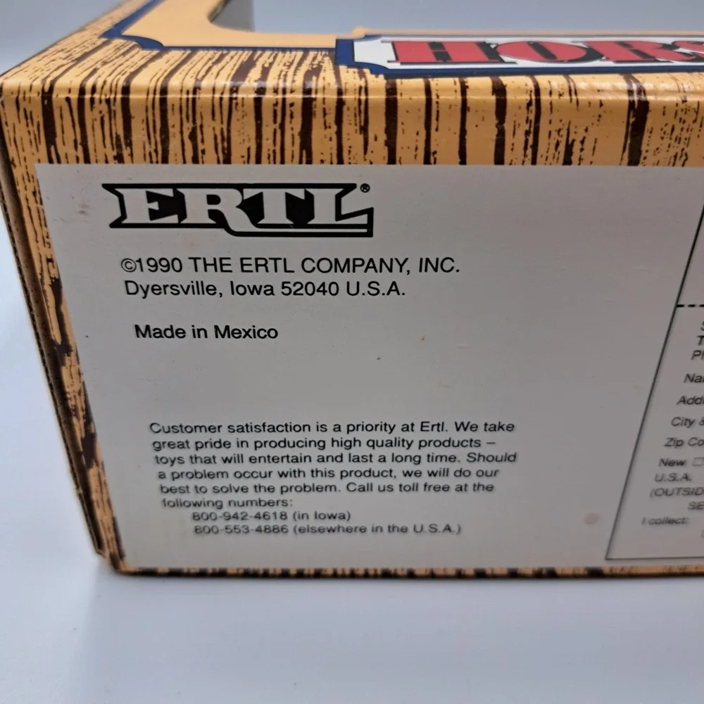 ERTL #7624 True Value Hardware Horse Drawn Wagon 1990 Diecast Locking Coin Bank